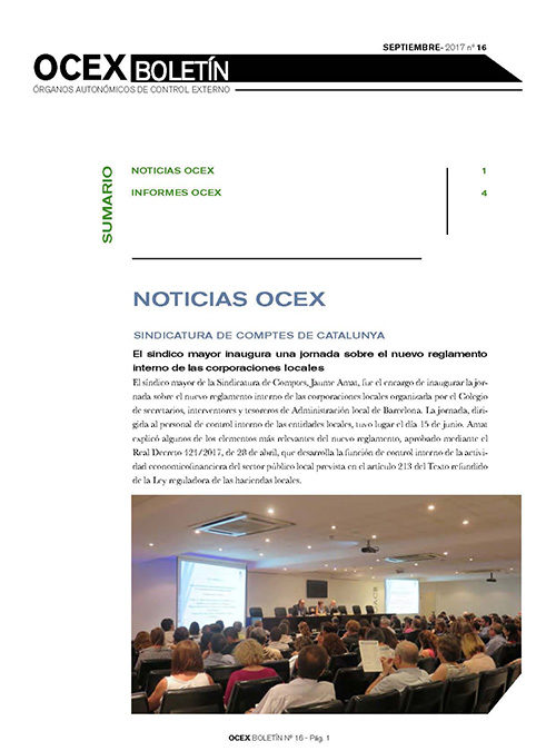 Los Órganos de Control Externo Autonómicos publican  el decimosexto número del boletín informativo
