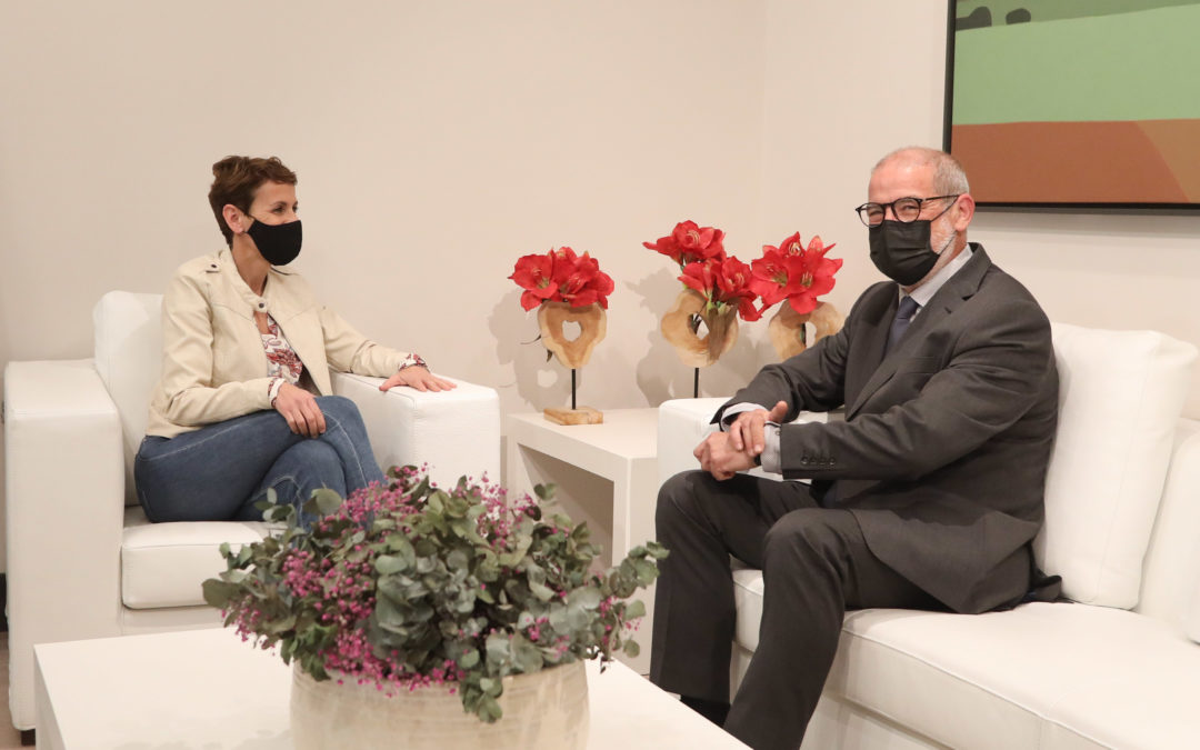 Ignacio Cabeza se ha reunido con María Chivite y Unai Hualde