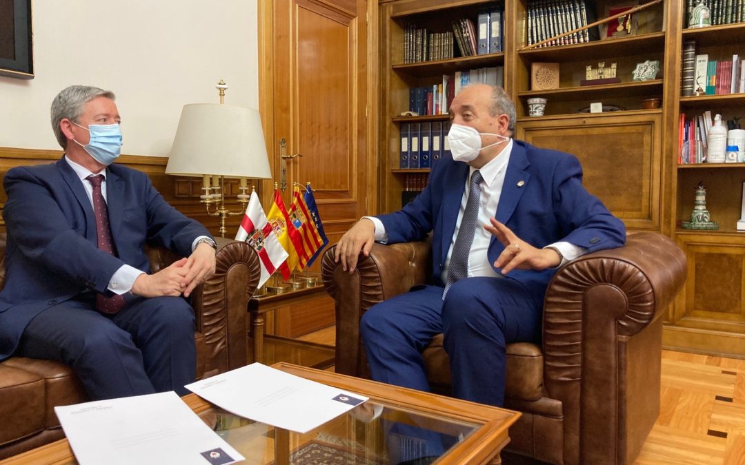 La Diputación de Teruel y la Cámara de Cuentas de Aragón colaborarán en la asistencia a los profesionales que ejercen el control interno en los municipios