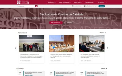 La Sindicatura de Comptes de Catalunya renueva su web institucional