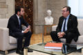 Reunión del síndico mayor de Cataluña, Miquel Salazar, con el presidente de la Generalitat, Pere Aragonès