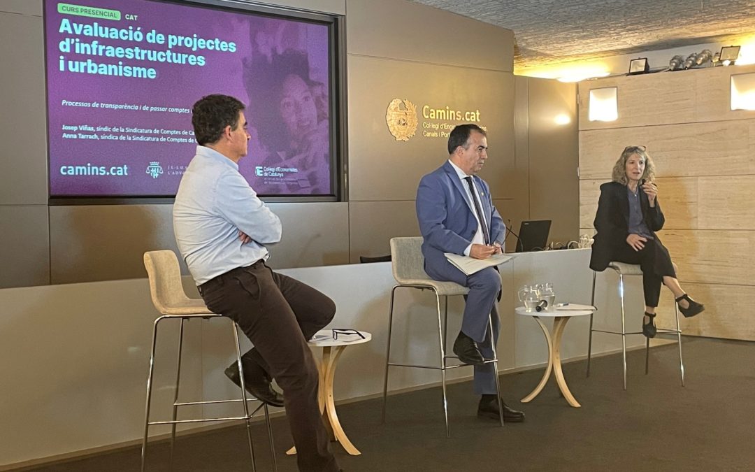 La Sindicatura aporta la visión del control externo en unas jornadas sobre evaluación de proyectos de infraestructuras