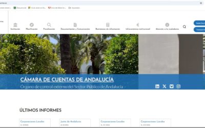 La Cámara de Cuentas de Andalucía renueva su página web para mejorar y actualizar su gestión y presentación de contenidos